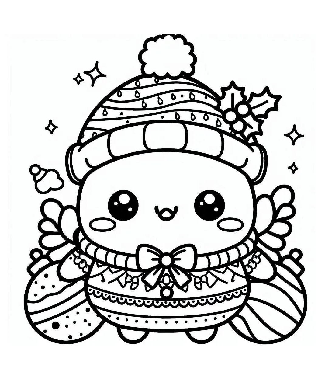 Download Cute Kawaii Coloring Pages