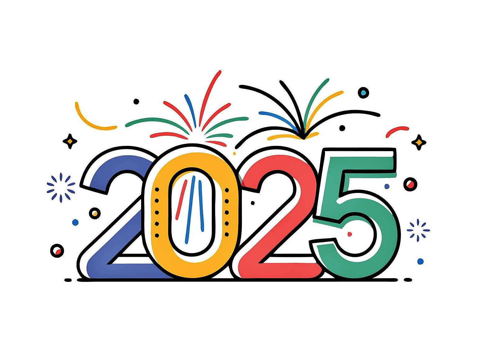 15 Happy New Year 2025 Coloring Page