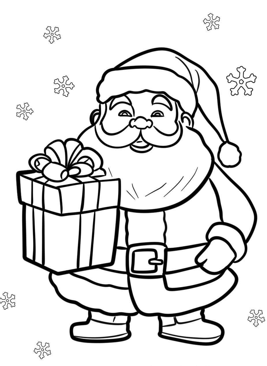 Santa Coloring Sheet