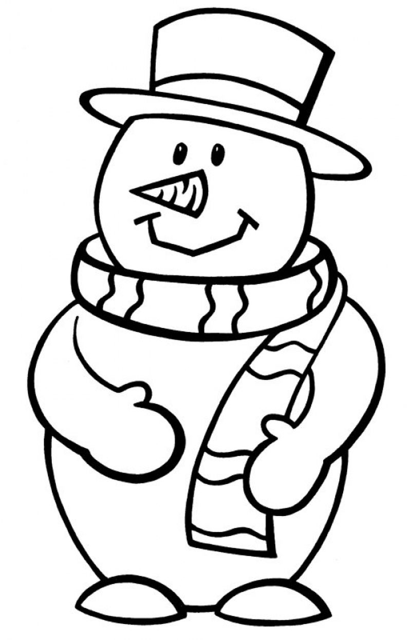 Snowman Family Coloring Pages