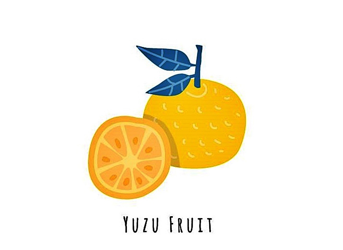 Image Yuzu Fruit Coloring Pages