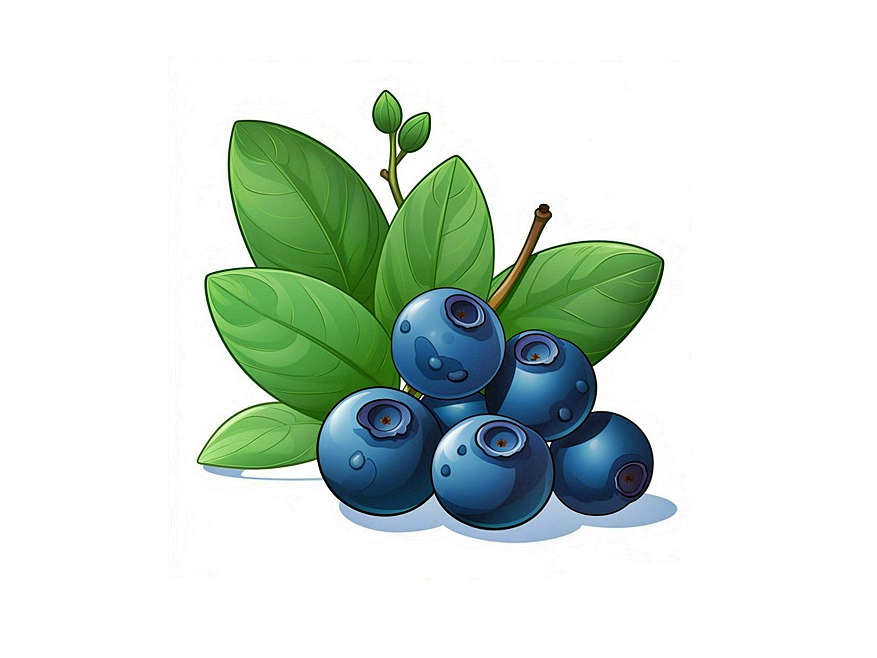 bilberry coloring image