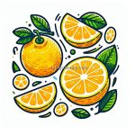 image is Yuzu Fruit Coloring