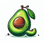 image is avocado coloring