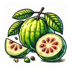 image is guava fruit coloring