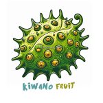 image is kiwano fruit coloring