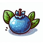 image of blueberry coloring