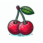 image of cherry fruit coloring