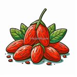 image of goji berry coloring
