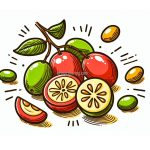 image of jujube fruit coloring