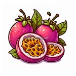image of passion fruit coloring