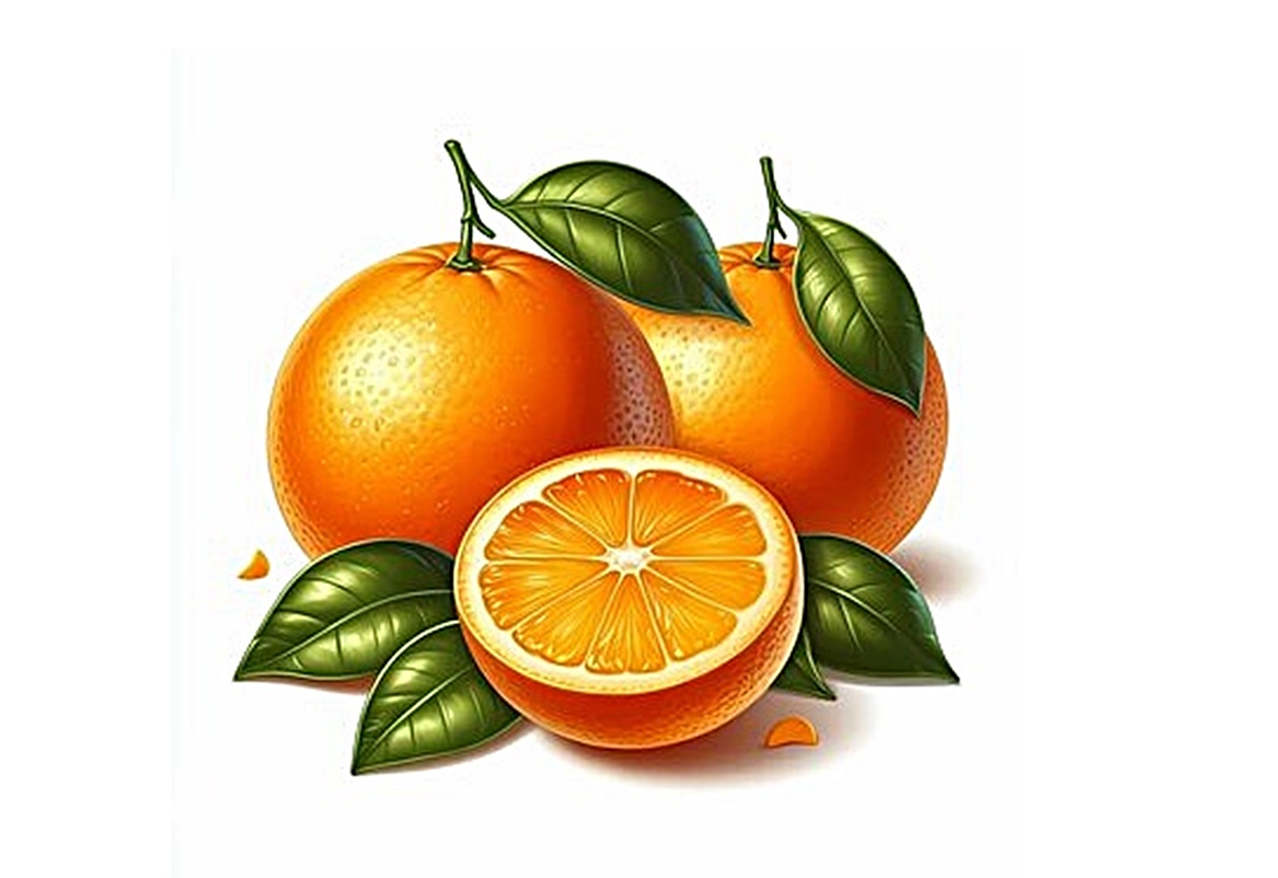 orange fruit image coloring