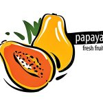 papaya fruit image coloring