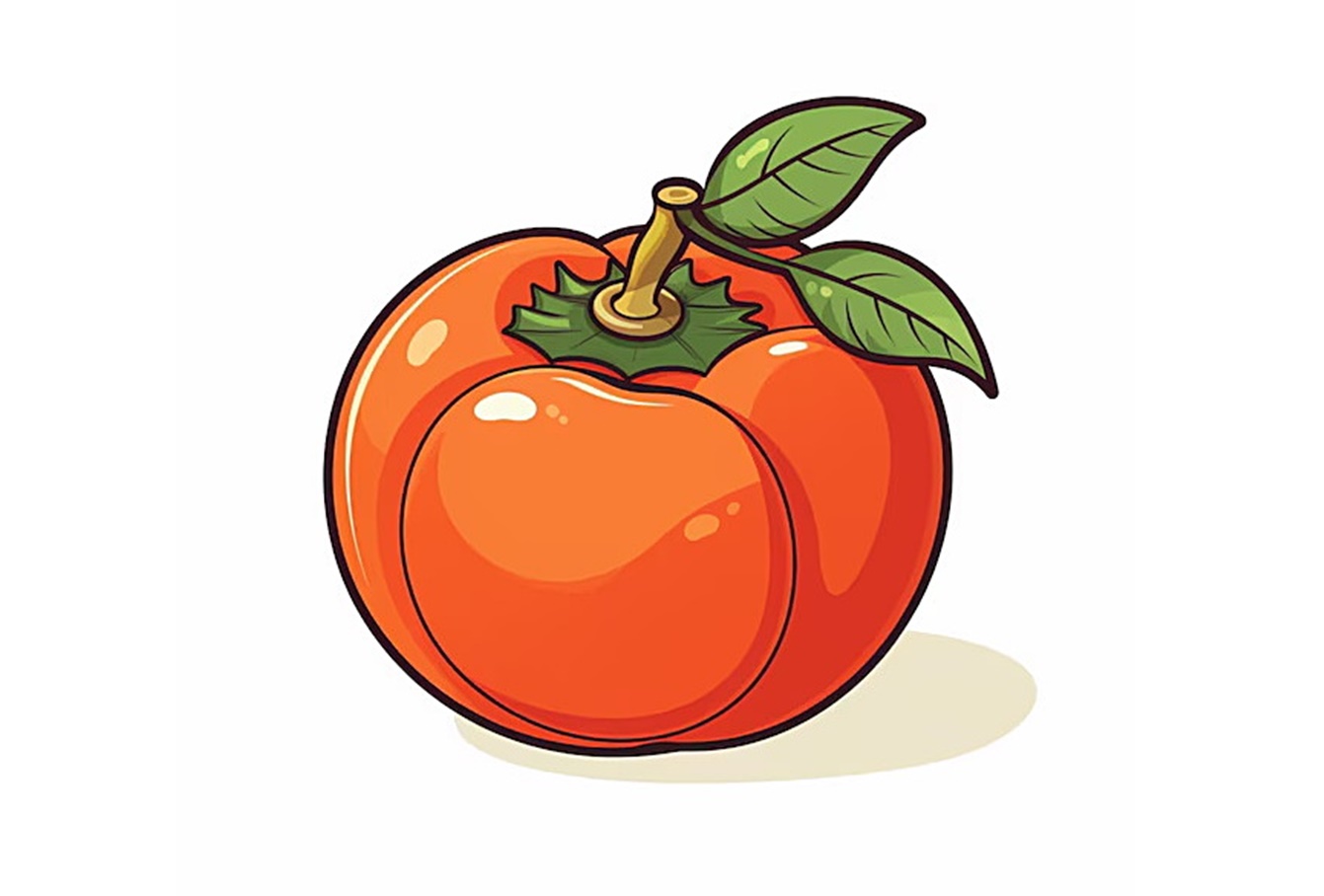 persimmon coloring image