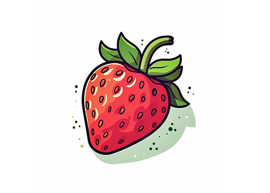 strawberry coloring images