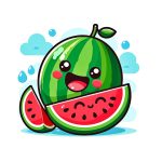 watermelon fruit coloring images