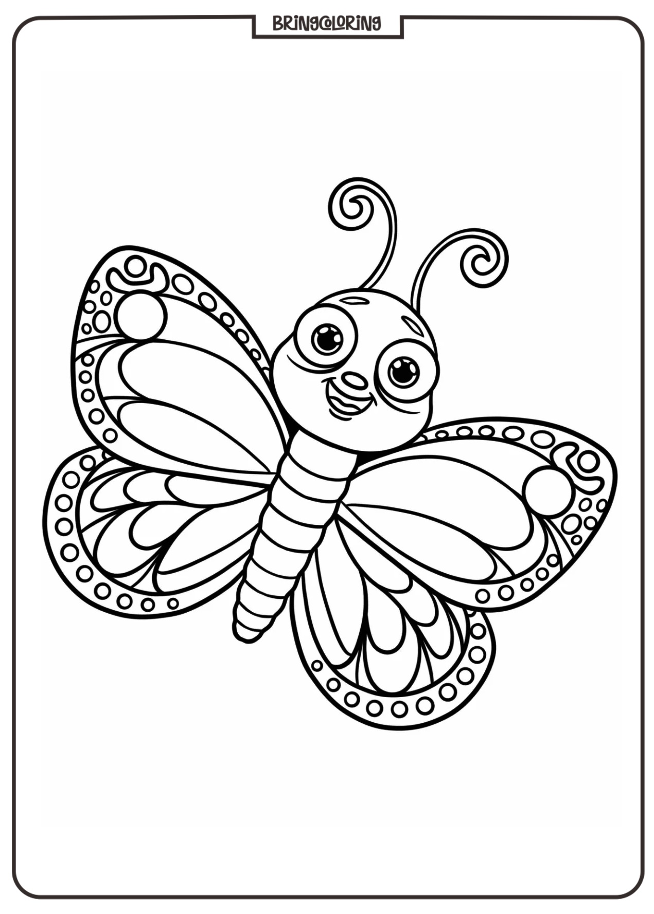 The Enchanting Butterfly Coloring Pages 2 Butterfly Coloring Page for Kids
