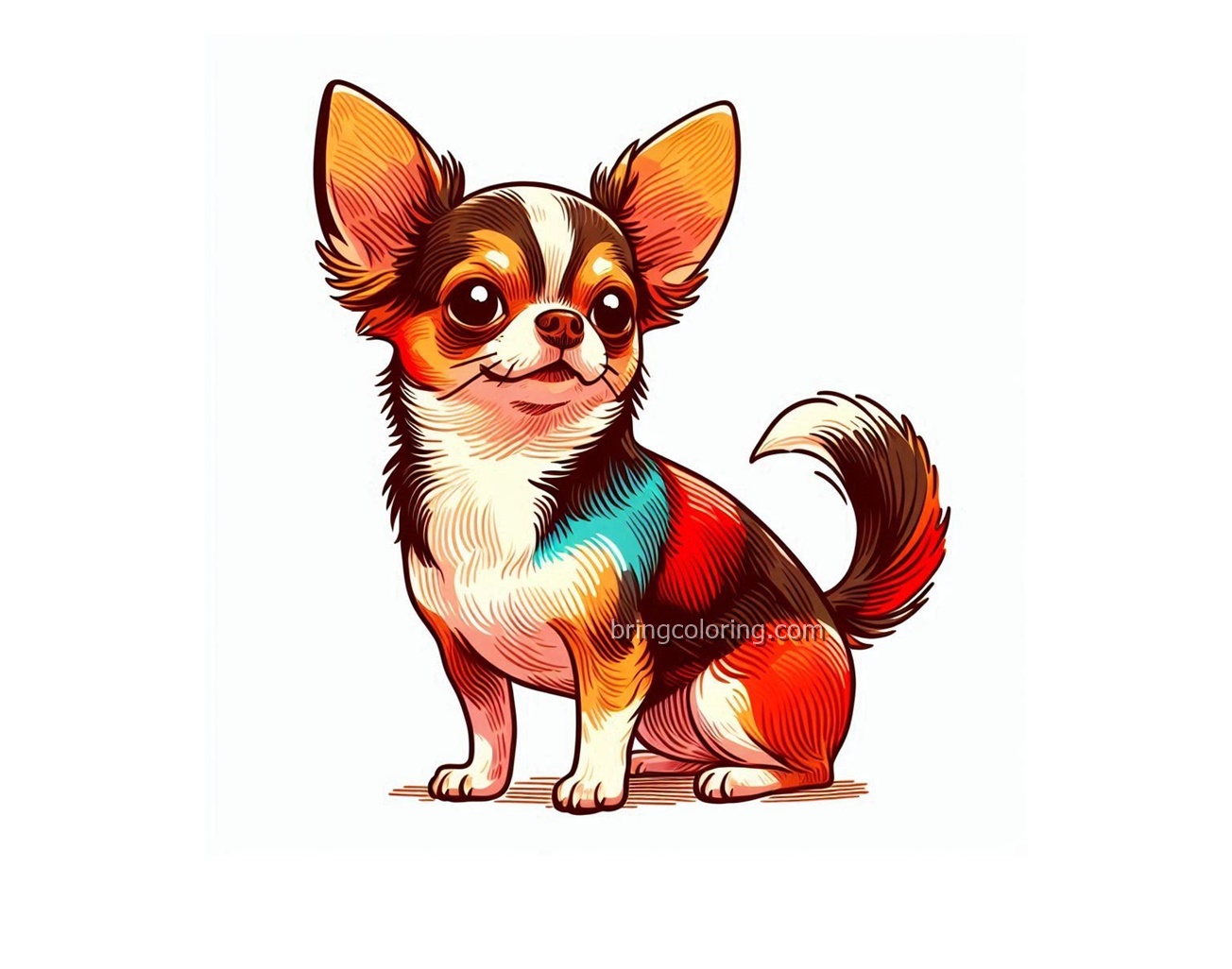 Chihuahua Image Coloring