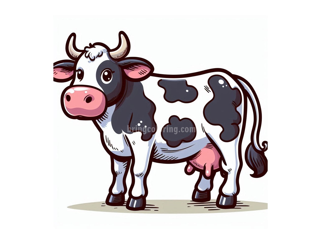 Cow Image Coloring Page