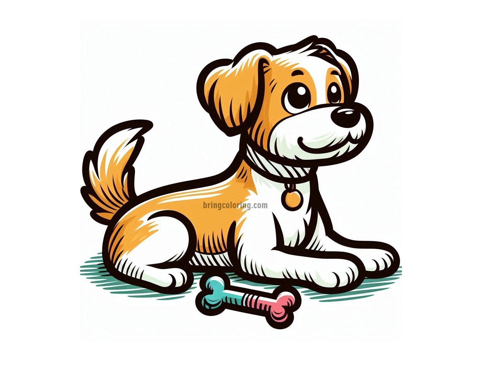 Cute Pet Dog Images Coloring