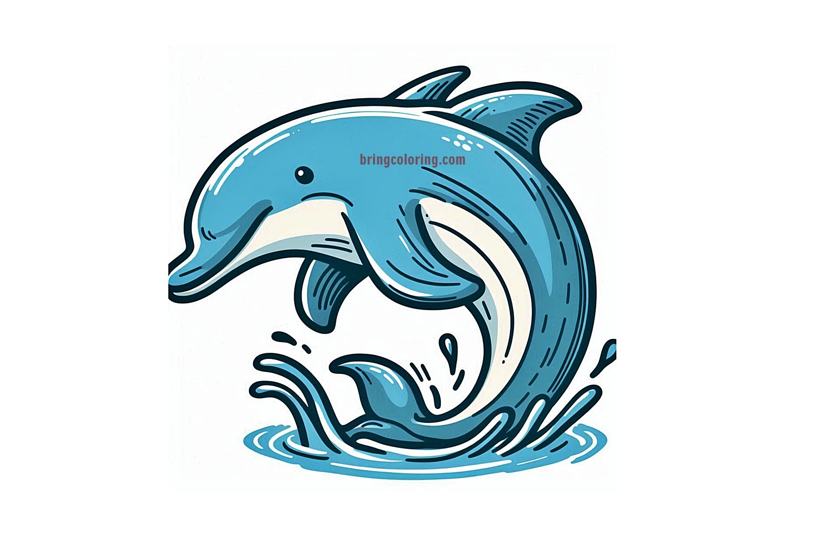 Dolphin Image Coloring
