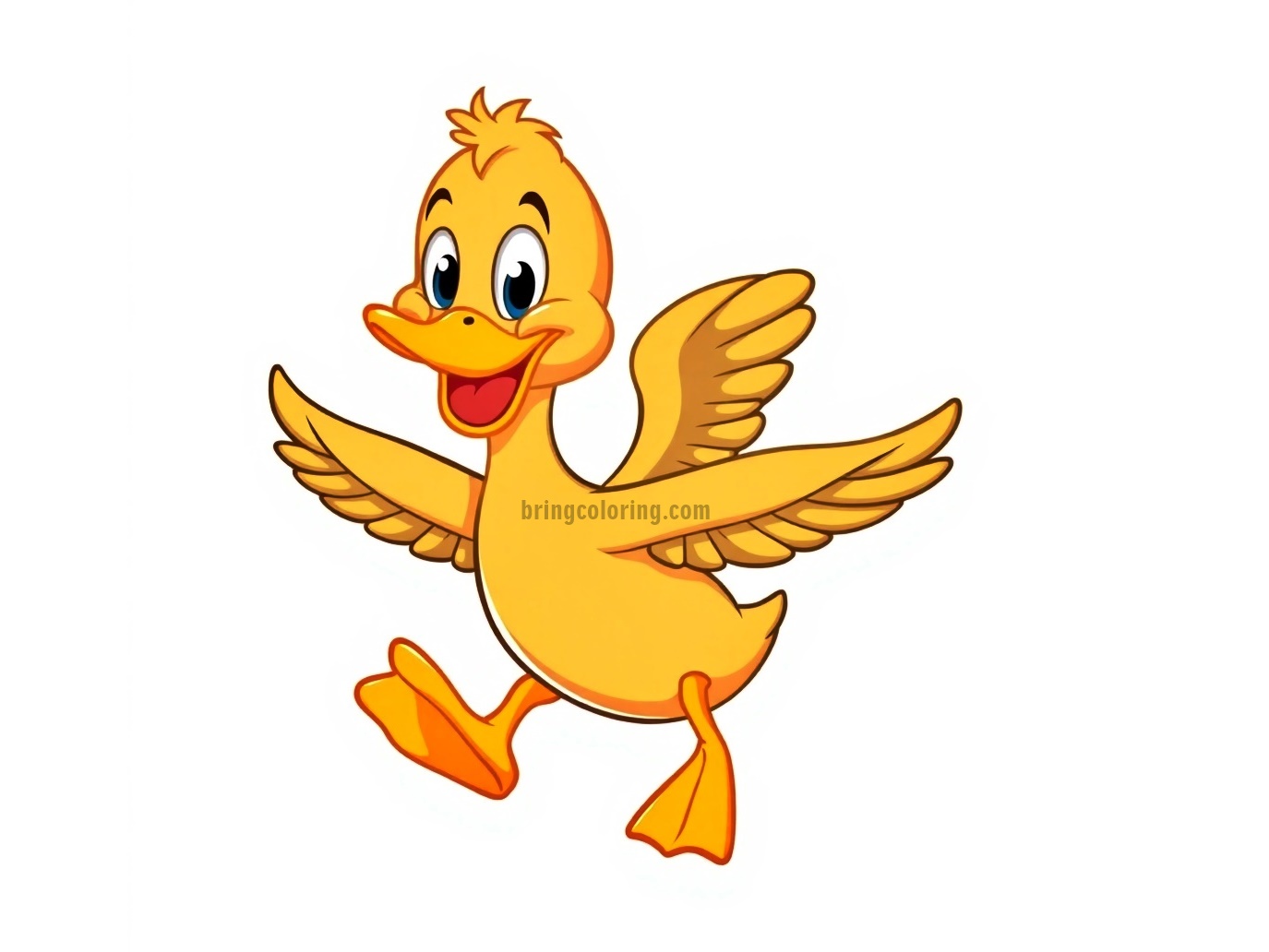Duck Are Flying Image Coloring