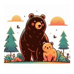 Family Bear Coloring Images