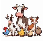 Farm Animal Coloring Image