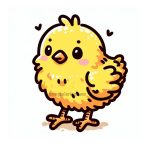 Image is Baby Chick is Coloring