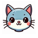 Image is Cute Cat face coloring