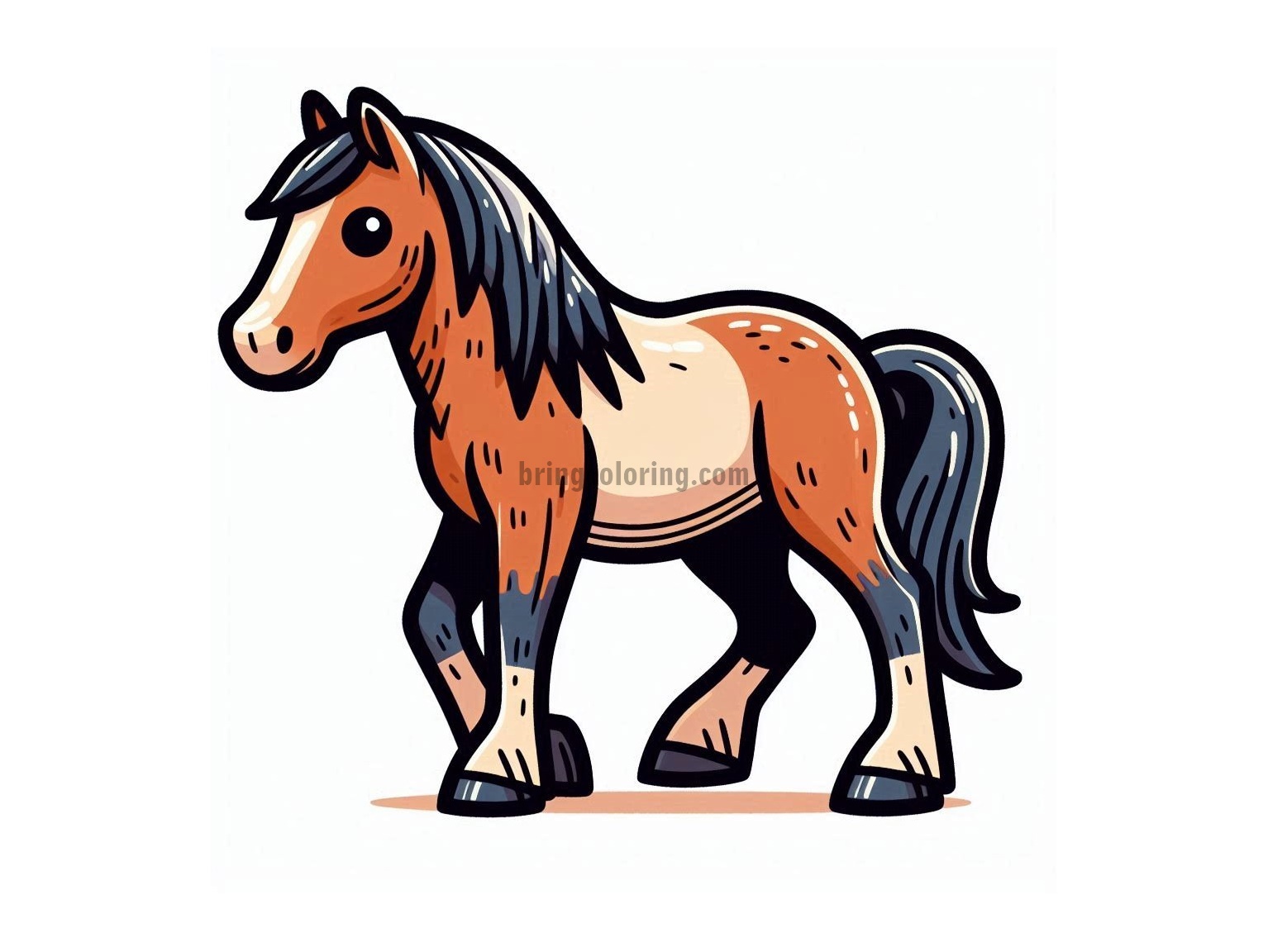Image is Horse Coloring