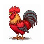 Image is Rooster of Coloring