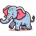 Image of Elephant Coloring