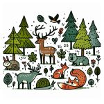 Image of Forest Animal COloring