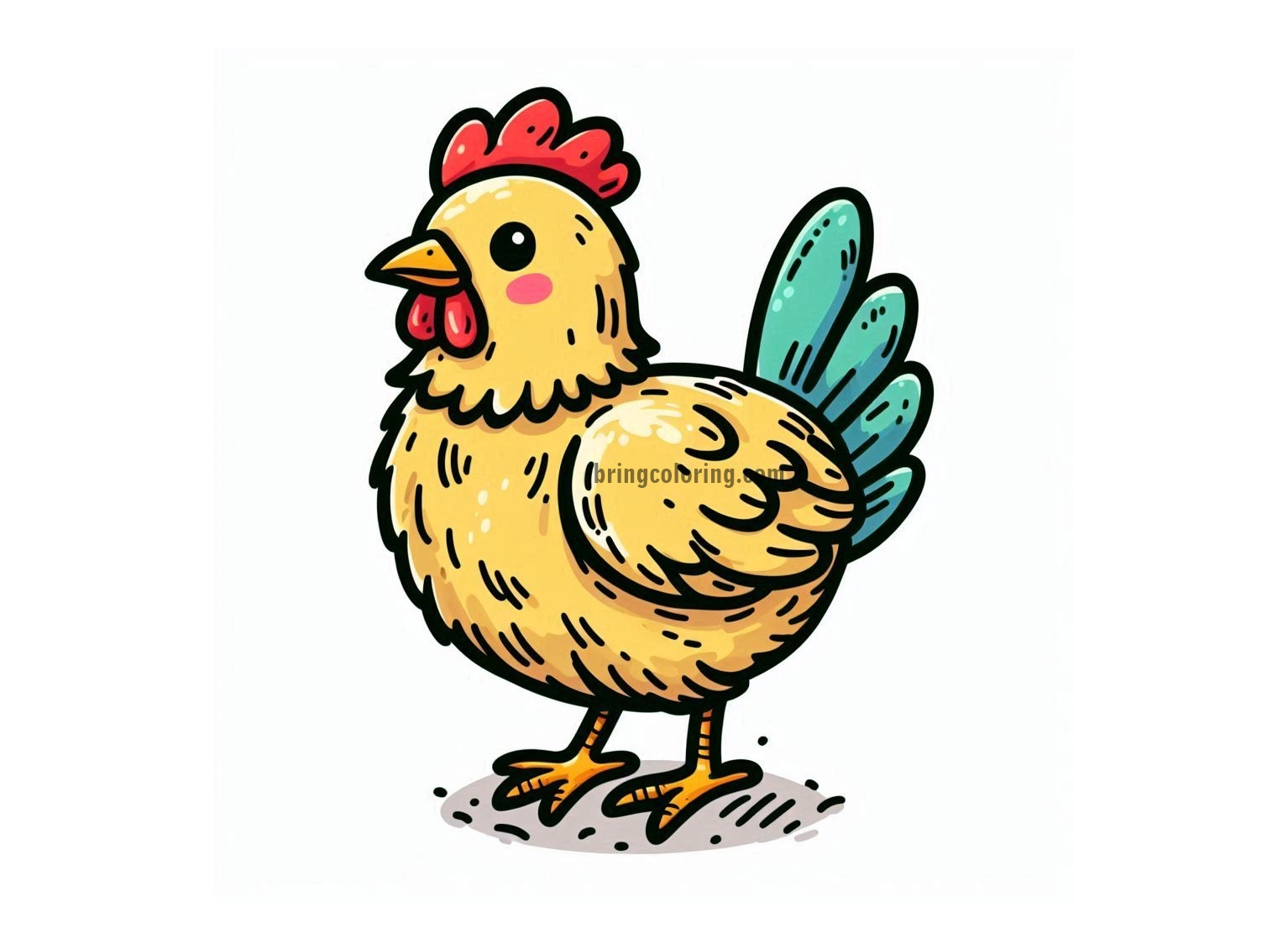 Images is Chicken Coloring