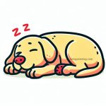 Sleeping Dog Image coloring