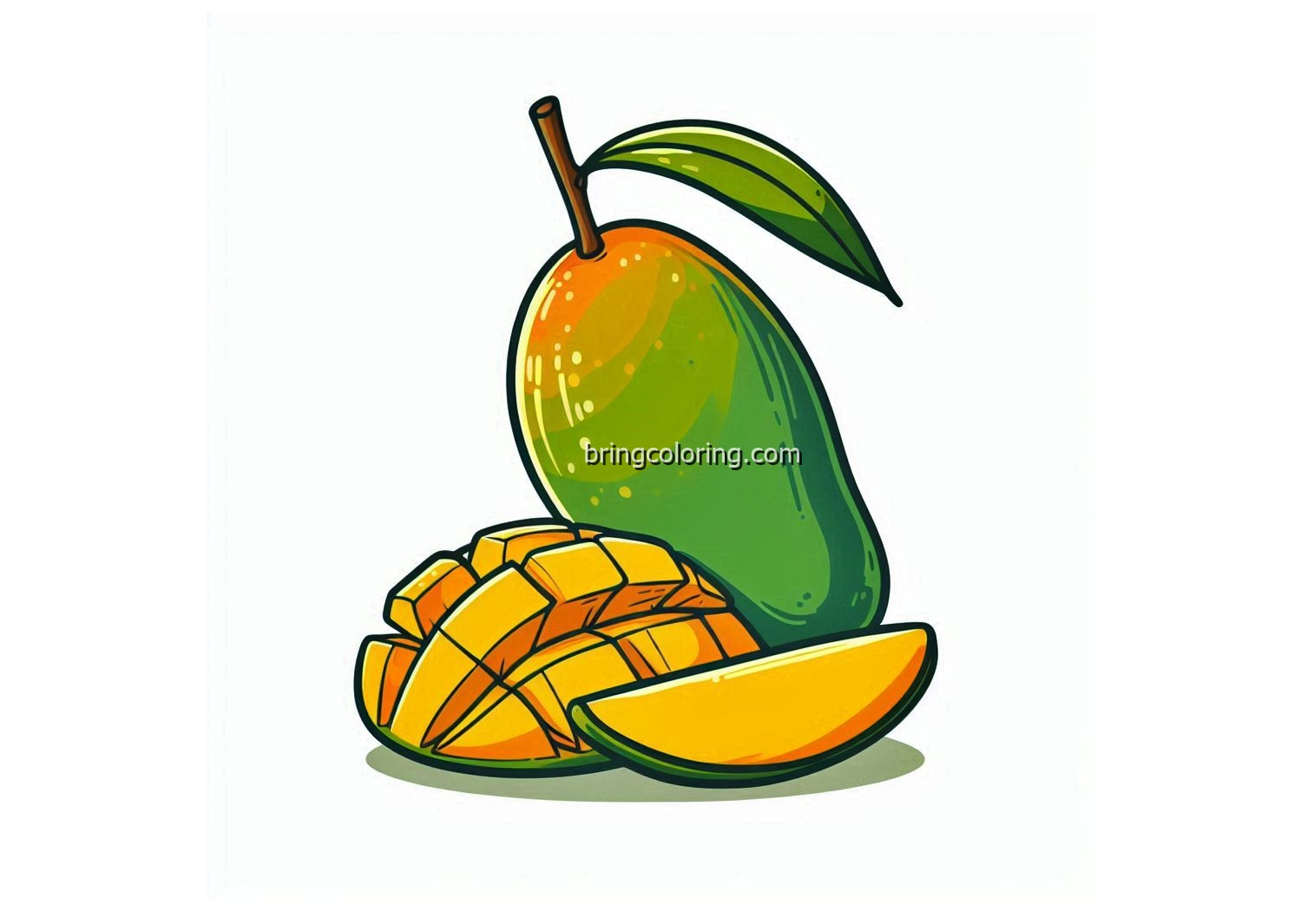 image is mango coloring