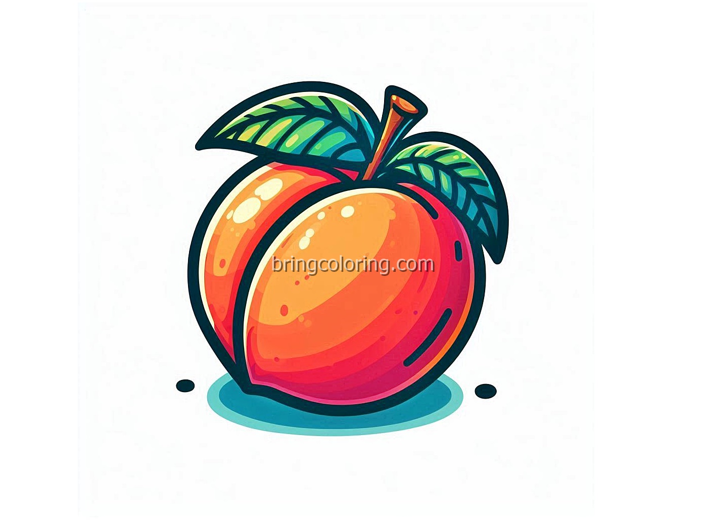image is peach coloring