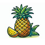 image is pineapple coloring