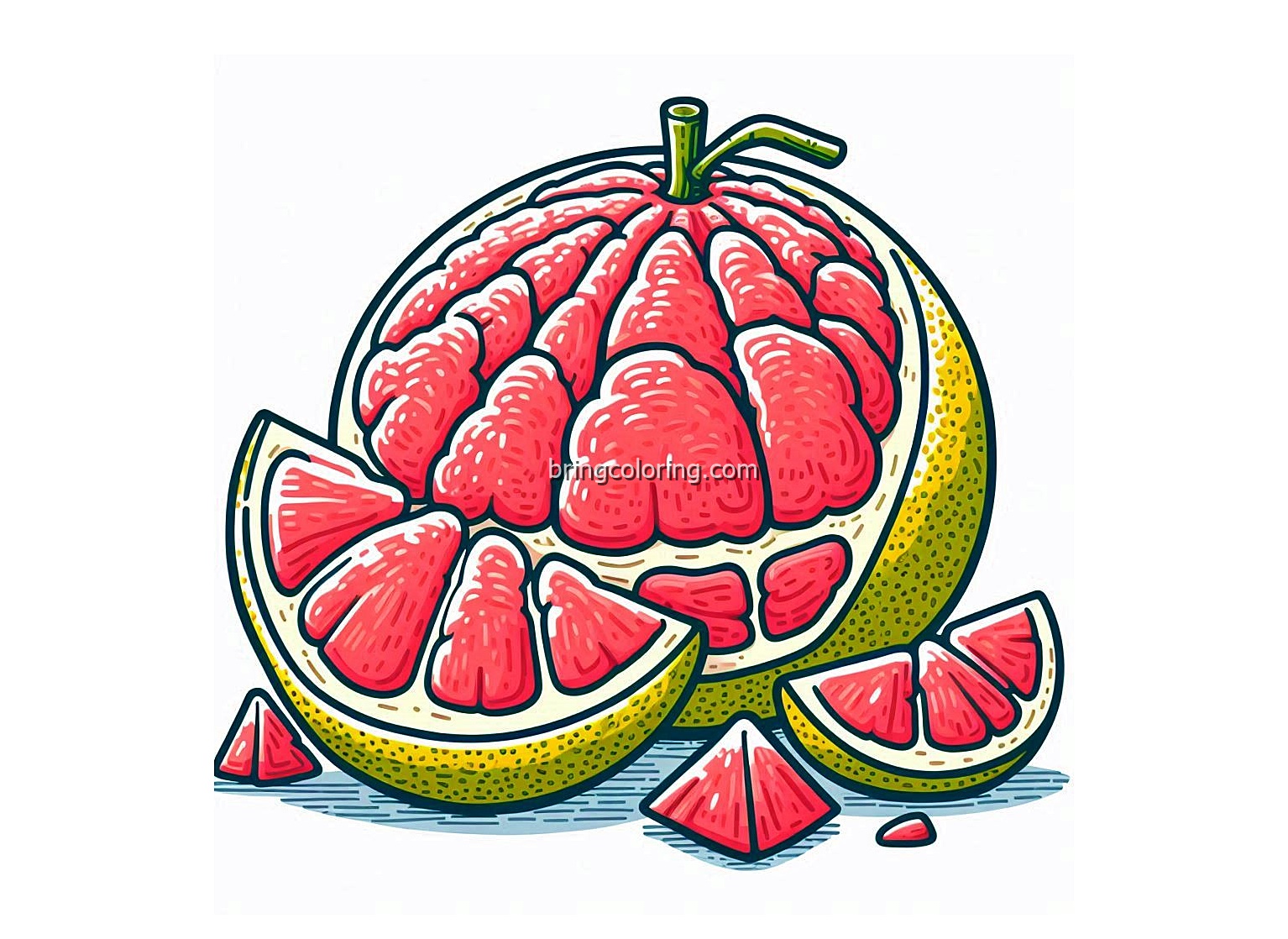 image is pomelo coloring