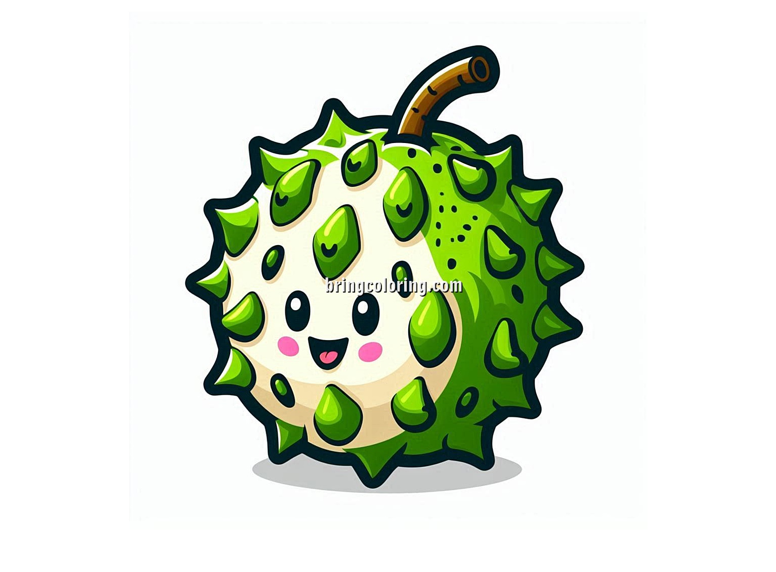 image is soursop coloring