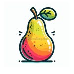 image of pear fruit coloring