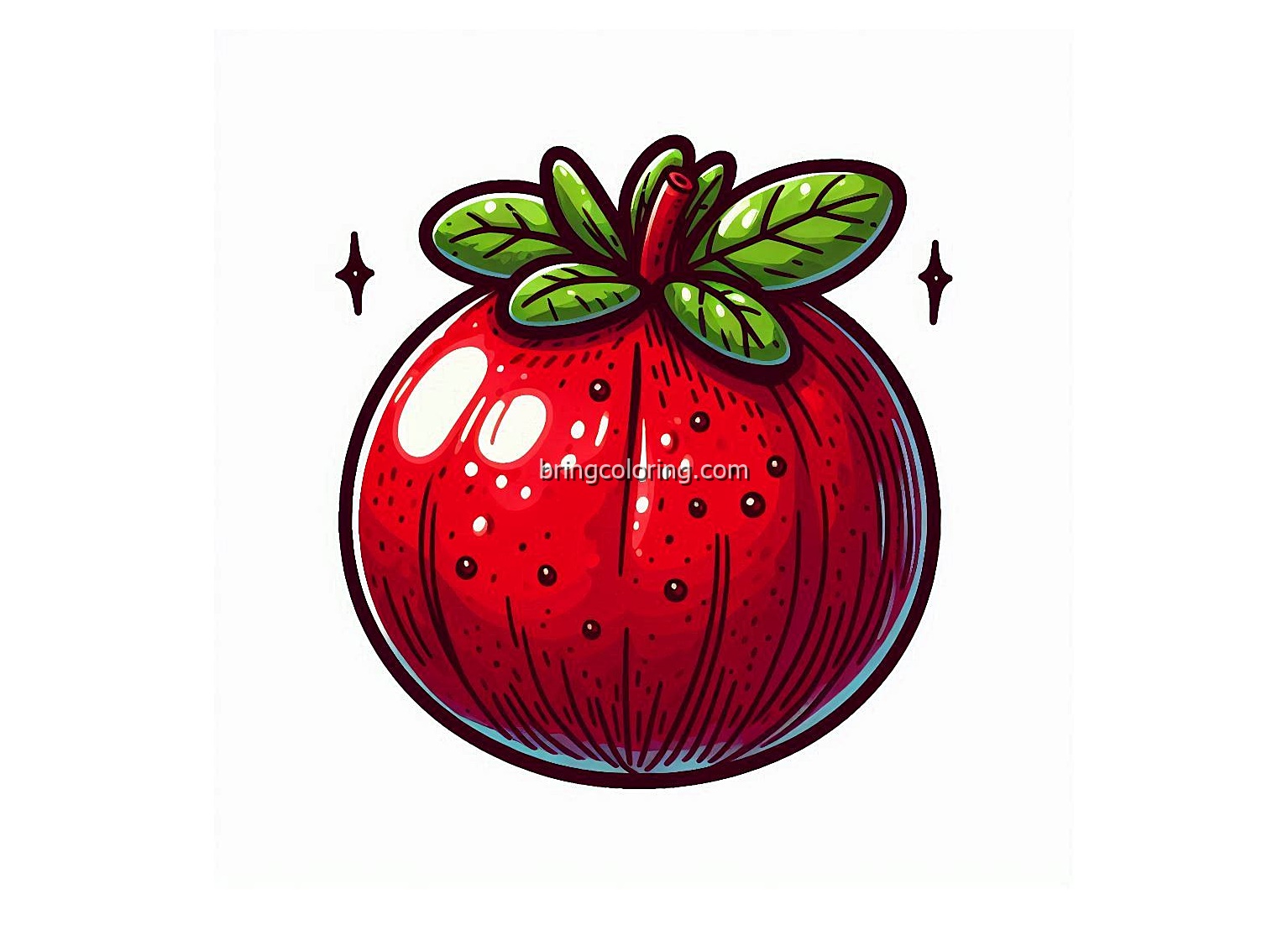 image of pomegranate coloring