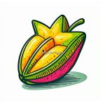 image of star fruit coloring