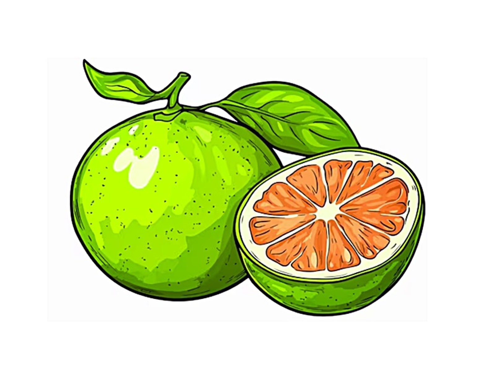 pomelo image coloring