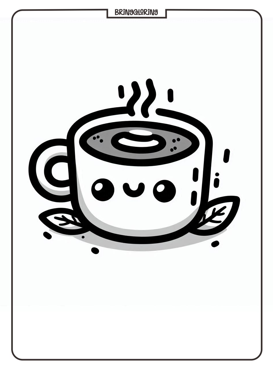 Welcome to the Coffee Coloring Pages! 3 Coffee Drink Coloring Pages Online
