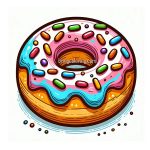 Image is Donut Coloring
