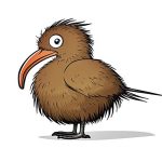 Unique Animals of New Zealand, Kiwi Coloring Pages Image is Kiwi Animal Coloring