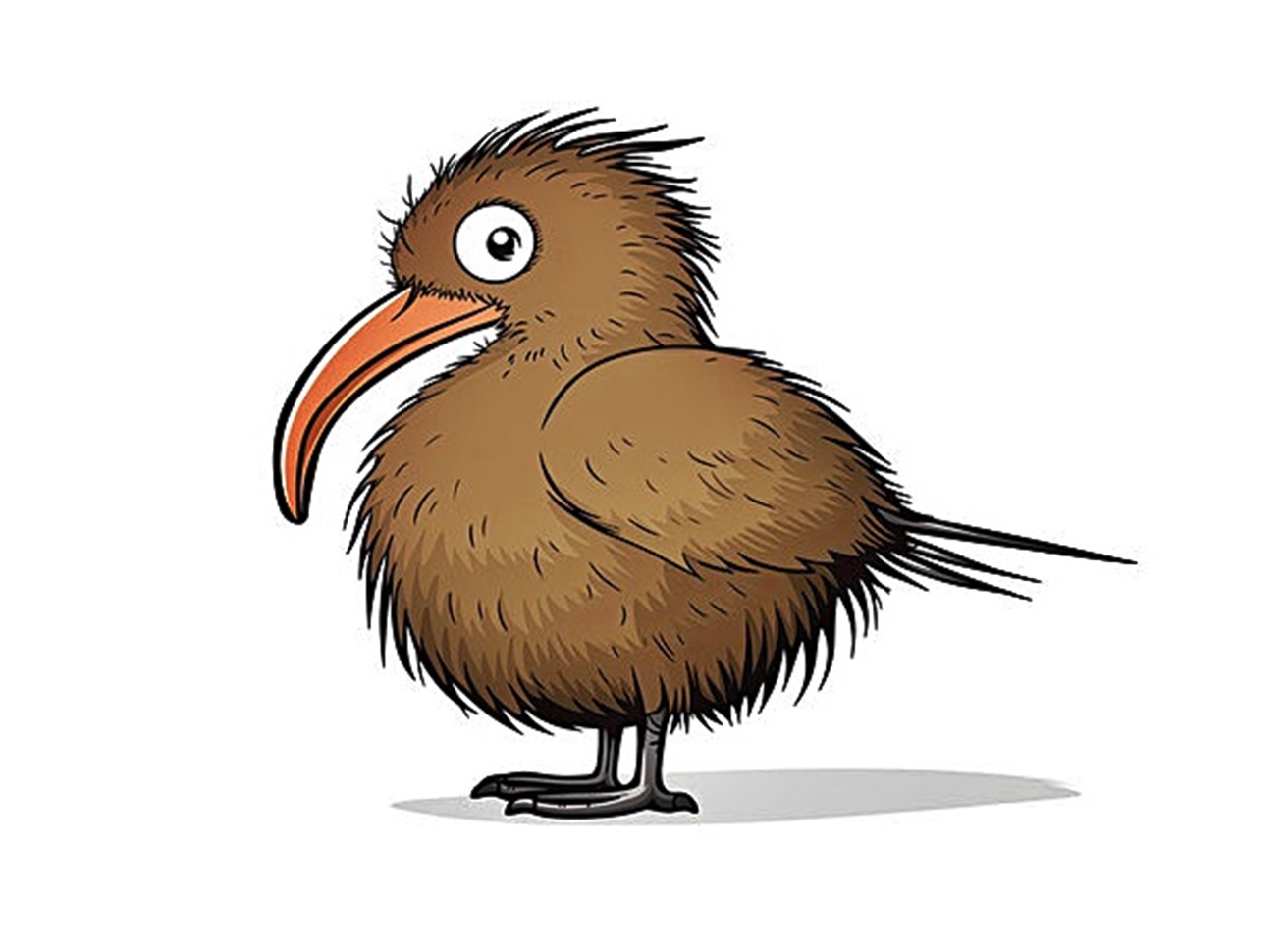 Unique Animals of New Zealand, Kiwi Coloring Pages 4 Image is Kiwi Animal Coloring