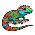 Image is Lizard Coloring
